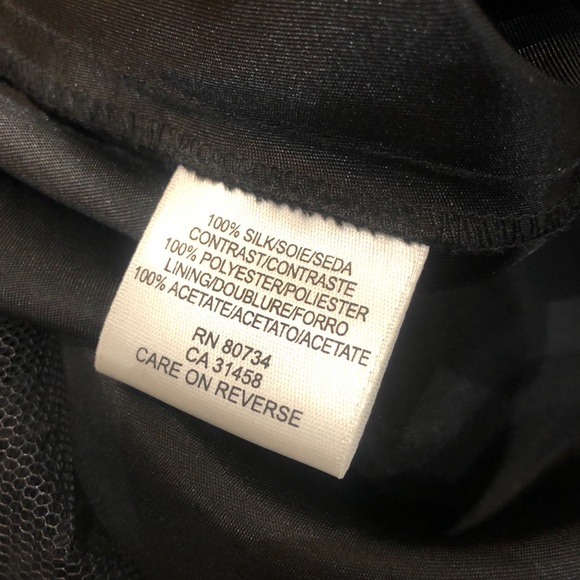 BCBGMaxAzria Black silk taffeta dress. 
Sz 4. Worn - Picture 6 of 7